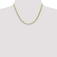 thumbnail image 4 of 14k Yellow Gold Solid Polished 3.8mm Concave Curb Chain Necklace 18 Inch Lobster Claw Chain Necklace for Women and Men, 4 of 4
