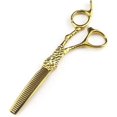 thumbnail image 3 of Professional 6 Inch Hair Cutting Scissors and 440C Steel Gold Hair Thinning Shears Set for Barbers, 3 of 3