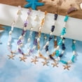 thumbnail image 5 of Marine Themed Alloy Necklace With Crushed Stone Accent Skin Friendly Hot Day Jewelry Adjustable Length For Women, 5 of 8
