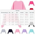 thumbnail image 2 of OGLCCG Cropped Sweatshirts for Girls Oversized Crewneck Long Sleeve Pullover Tops Fall Winter Classic Lightweight Cotton Shirts 3-15 Years, 2 of 6