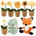 thumbnail image 1 of YOPTOP Beginners Crochet Kit  3 Pack Cute Small Animals Kit for Beginers and Experts  All in One Crochet Knitting Kit  Step-by-Step Instructions Video  Crochet Starter Kit for Beginner DIY, 1 of 7