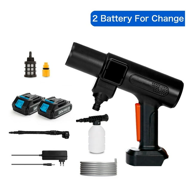Brushless High Pressure Cleaner Washer Spray Water Gun Portable Car Wash Pressure Water Cleaning Machine For 18V Battery ,Easy Use