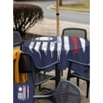thumbnail image 6 of Square Outdoor Tablecloth with Umbrella Hole American Flag Outside Table Cloth Waterproof Patio Table Cover US Flag Baseball Stars Navy Blue Zipper Tablecloths for Picnic Party Camping 54x54 Inch, 6 of 8