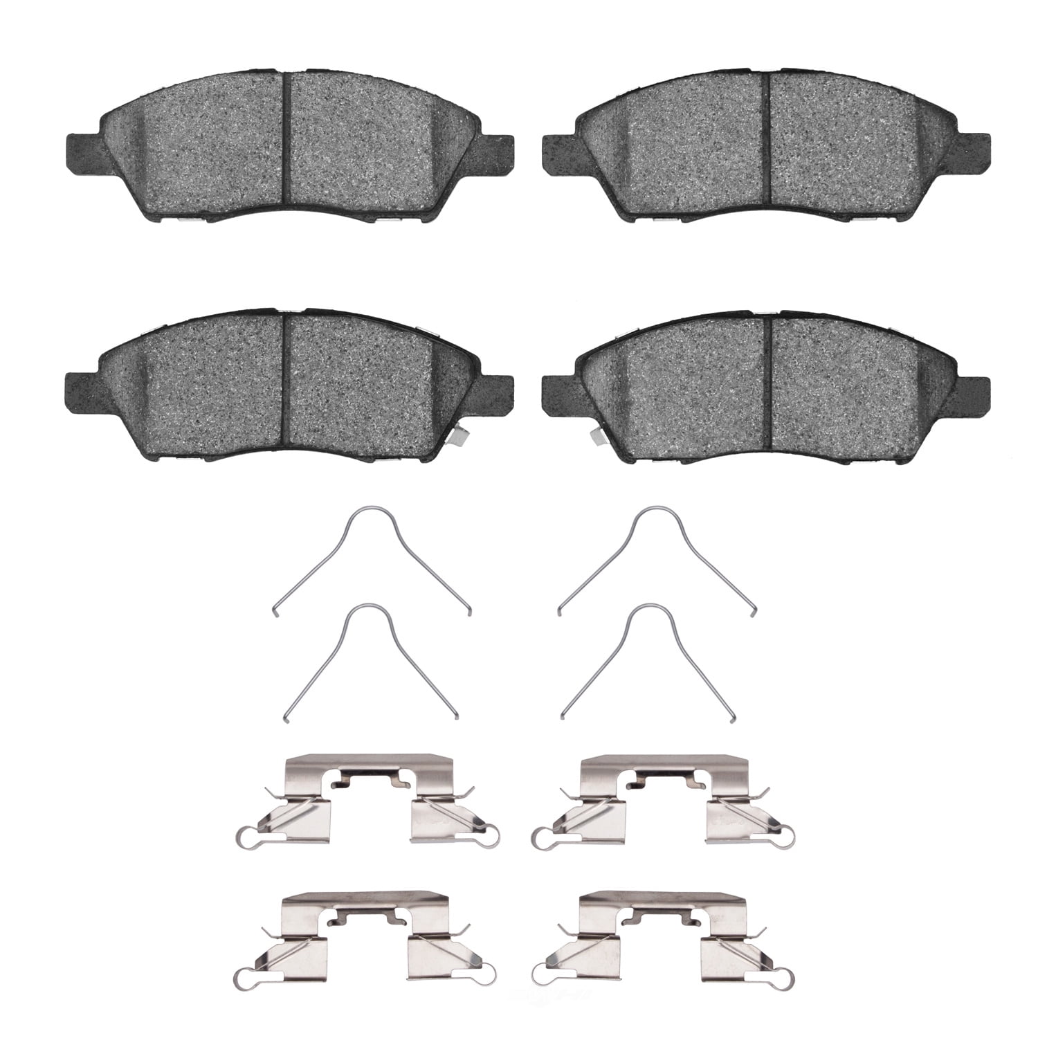 Dynamic Friction Company 1551-1592-01 DFC 5000 Advanced Brake Pads - Ceramic and Hardware Kit - OE