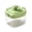 #-【Press-Type Double-Layer Ice Tray Set x1】| 【Green】, variant on Kitchen Press-To-Release Ice Cubes Tray - Food-Grade Stackable Freezer Lattice, Push-Button Double-Layer Ice Cube Maker with Lid, Beige, Ccwuwei