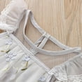 thumbnail image 4 of Toddler Baby Girls Tulle Dresses Outfits Floral Cute Ruffle Princess Wedding Birthday Dress Short Sleeve Party Sundress Kids Outfit 1-6T, 4 of 6