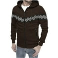 thumbnail image 2 of Njoeus Full-Zip Up Hoodies for Men, Men's Lightweight Fleeces Hooded Sweatshirt Slim Fits Long Sleeve Hoodie for Men M-3XL, 2 of 6