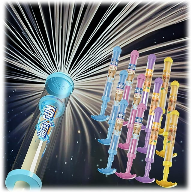Fireworks Water Gun Squirter Firework - Fireworks Style Water Spray Props Suitable, High-Pressure Telescopic Sprinkler, Pool Beach Party Game Kit for Adults, Bathing, Pool (12,4 Colors)