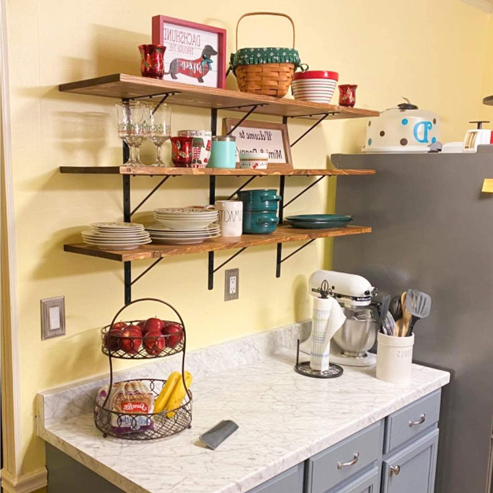 LuckIn Heavy Duty Shelf Brackets 9 Inch Black 12 Pack photo 6