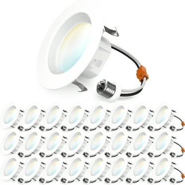 Sunco 24 Pack 4 Inch LED Recessed Lights, Retrofit Can Lighting, 660 LM, 11W (40W Equivalent), Selectable CCT 2700K/3000K/4000K/5000K, Dimmable, Baffle Trim, Replacement Conversion Kit UL.