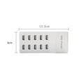 thumbnail image 4 of Flmtop Multiprise USB Pratique avec Ports USB, Rallonge avec 4 Ports USB, Prise de Courant Gain de Place avec Système de Protection contre les Surtensions Intelligent Intégré pour Maison Bureau Voyage, 4 of 6
