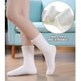 thumbnail image 4 of Womens Fuzzy Socks Super Soft Fluffy Winter Warm Cozy Home Sleeping Socks 5 Pairs, 4 of 6