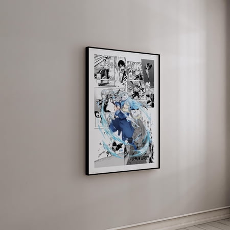 Manga Poster, Rimuru Tempest Wall Decor, High Quality Poster, Fan Gift, Gaming Room Art, UNFRAMED PAPER POSTER