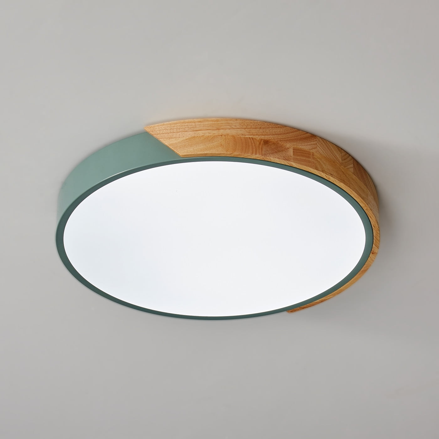 Aiwen Round LED Flush Mount Ceiling Lamp Modern Light Fixture Green