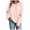 Pink, variant on TTUHYWXI Retro Santa Sweatshirt for Women Vintage Christmas Fleece Linend Sweaters Crewneck Oversized Long Sleeve Tops (Pink, L)