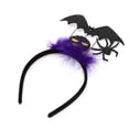 thumbnail image 4 of Ofertas Únicas 1 Pc Diadema Clásica con Patrón de Murciélagos para Halloween 4.72" Diámetro Negro Púrpura, 4 of 6