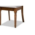 thumbnail image 5 of Baxton Studio Lucie Modern and Contemporary Grey Fabric Upholstered and Walnut Brown Finished Wood 2-Piece Dining Chair, 5 of 7
