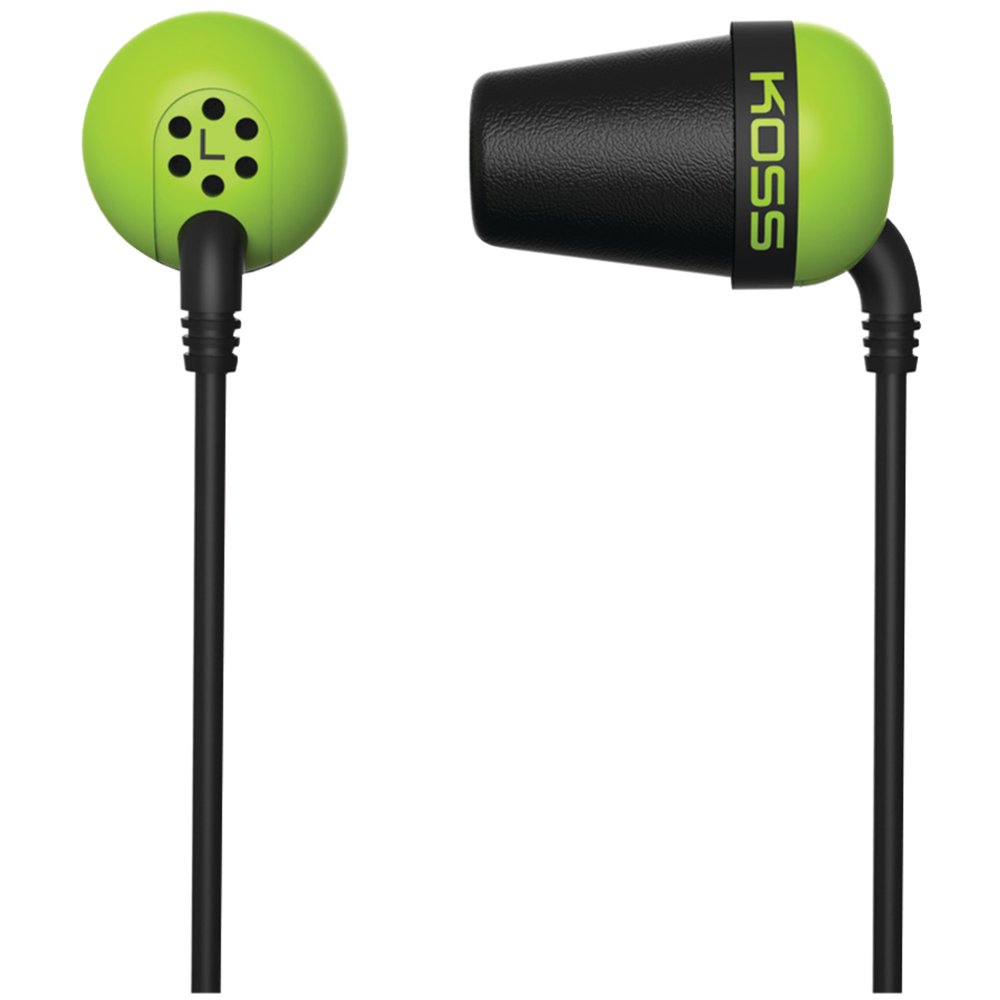 KOSS 185323 Plug InEar Earbuds (Green)