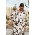thumbnail image 6 of AURA Women Satin 2 Piece Outfit Printed Long Sleeve Top and Pants, Loose Casual Set S-XXXL, 6 of 8