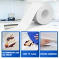 thumbnail image 4 of White Caulk Tape,5 Rolls Caulk Tape Waterproof Self Adhesive, Toilet Caulking Strip for Bathtub, Kitchen, Countertop,Sink,Wall Tile Edge Peel and Stick Caulking Sealing Tool (1.5" x10Ft), 4 of 7