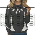 thumbnail image 4 of Sentmoon Chandails pour Femmes, Hauts à Manches Longues, Vêtements de Mode, Chandail Décontracté Surdimensionné, Col Rond, Manches Longues, pour Activités Extérieures et Randonnée, Gris G, 4 of 7