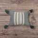 thumbnail image 4 of Funda Decorativa para Cojin. Artesanía Mexicana. Elaborada por Manos artesanas de con la técnica de Telar. Algodon. Lindos diseños. (Gris/Beige, 45 x 35cm), 4 of 4