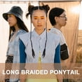 thumbnail image 4 of Miangastore 4 Pcs Extension de Queue de Cheval Synthétique pour Femmes Festivals, 4 of 9