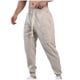 thumbnail image 4 of Pantalones largos de moda para hombre, informales, con bolsillos de color, cintura elástica y pierna ajustada, pantalones largos de poliéster y algodón para hombre., 4 of 6