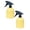 2-Pack Yellow, variant on TAROFISH Spray Bottles 7.5in - Mister Spray Bottle 600ML Stream Water Bottle for Cleaning Solutions, Plants, Pet, , Hair, Cooking,Pink
