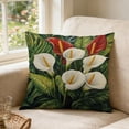 thumbnail image 5 of Horivan Floral Pillow Cover Soft Velvet Decorative Cushion Case for Sofa Living Room Bedroom Decor Home Accents Throw Pillow, 5 of 6