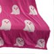 thumbnail image 3 of Ghosts Blanket Soft Comfortable Breathable Halloween Throw Blanket for Watching TV Camping Pink 100x150cm/39x59in 650g/22.9oz, 3 of 3