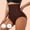 aa03_Brown, variant on Shapewear for Women Tummy Tuck High Waisted Anti Chafing Butt Lifter Seamless Soft Comfy No Panty Line Hip Enhancement Boyshorts Shaper for All Body Type Women