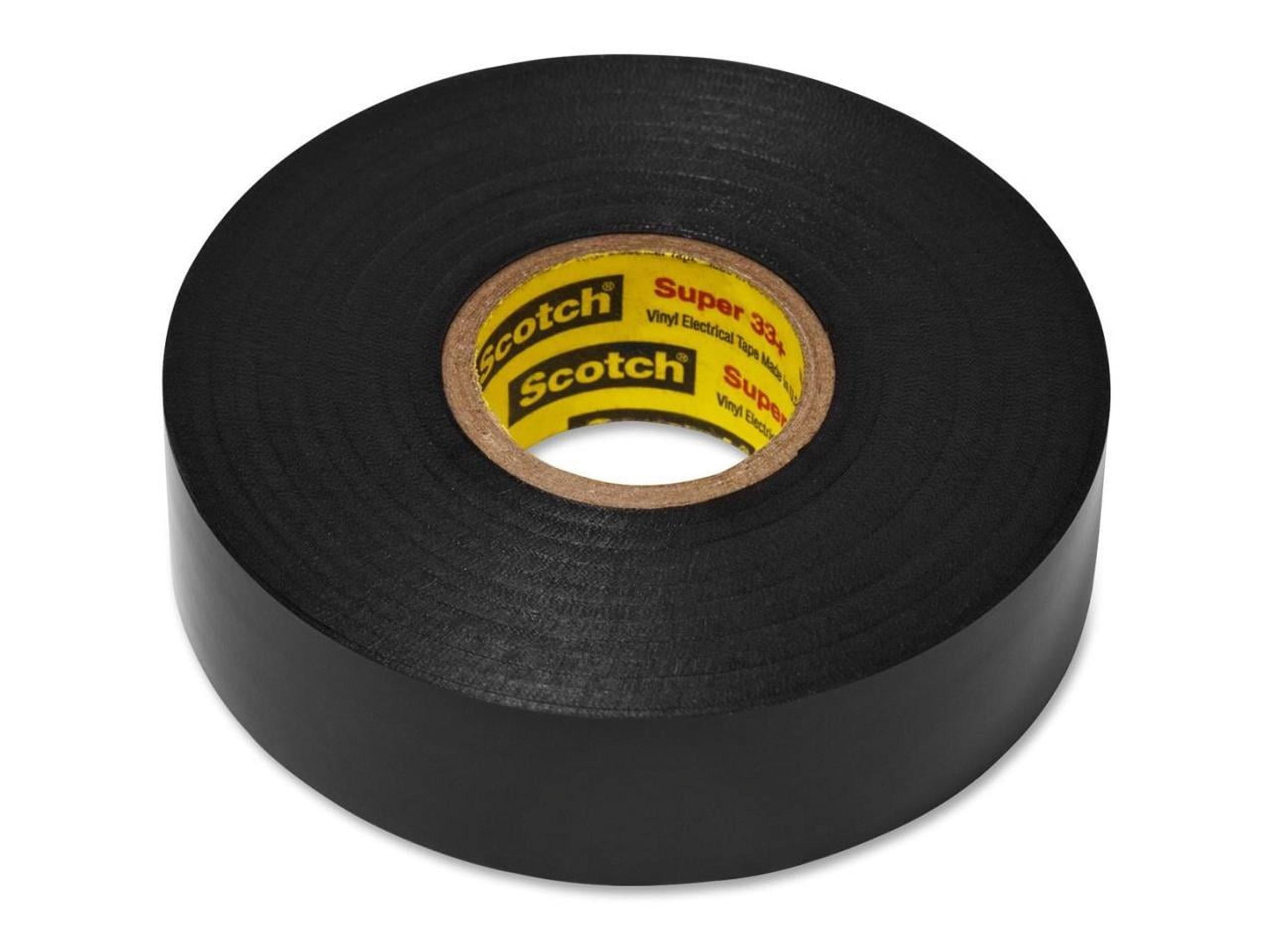Scotch Super 33 Plus Vinyl Electrical Tape Black, Pack of 10