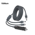 thumbnail image 1 of 3-in-1 DC Power Cable for Starlink Mini Waterproof IP65 with Type-C Port 20AWG Copper for Vehicles RV Boat Outdoor Use, 1 of 8