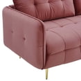 thumbnail image 5 of Modway Cameron Tufted Performance Velvet Sofa in Dusty Rose, 5 of 10