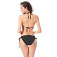 thumbnail image 2 of Luxalzxs Bikinis Sets for Women Sexy Bandage Solid Color Brazilian Swimwear Two Pieces Swimsuit Padded Thong Bathing Suits, 2 of 4