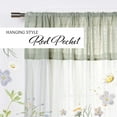 thumbnail image 2 of Quality Home Faux Pippin Linen Sheer Tulle Overlay, 2 of 5