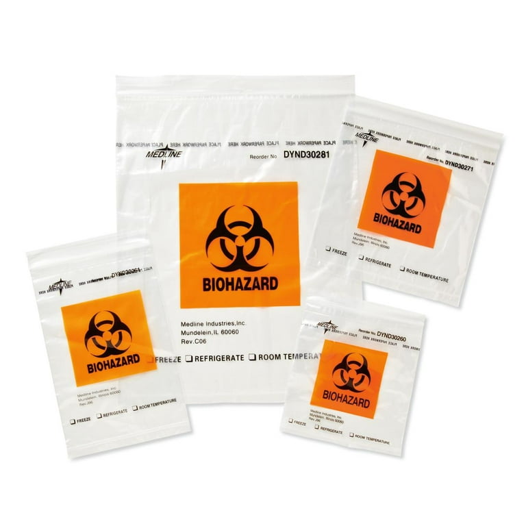 BIOHAZARD グッズセット（９点） Medline Zip-Style Biohazard Specimen Bags 9