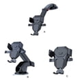 thumbnail image 2 of VONKY Sucker Car Phone Holder Vent 360° Rotating Navigation Stand Support Multi-function Adjustable Vehicle Smartphone Black Air Outlet support, 2 of 6