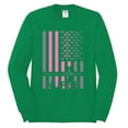 thumbnail image 2 of Nurse Flag Heartbeat Hero Caregiver Nurse Gift | Mens Independence Day Long Sleeve T-Shirt, Kelly, Medium, 2 of 4