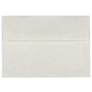JAM Paper & Envelope A7 Parchment Invitation Envelopes, 5 1/4 x 7 1/4, White Recycled, 50 per Pack
