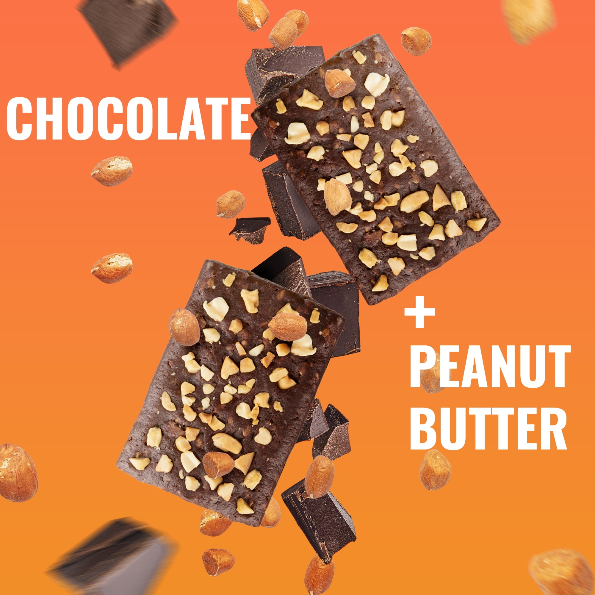 The Gluten Free Brothers – Chocolate Peanut Butter Snack Bars – Non GMO, Vegan – 2.05 oz (12 Ct)