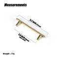 thumbnail image 4 of Goo-Ki 3.8''(96 mm) Hole Centers Luxurious & Sturdy Zinc Alloy Cabinet Handls,Polished Gold Cabinet Pulls for Kitchen,Drawer,Cupboard & Wardrobe,6 Pack, 4 of 7