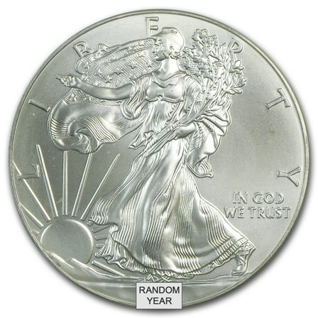 U.S. Mint 1 oz Silver Eagle Coin, Cull Condition, 999 Fine Silver
