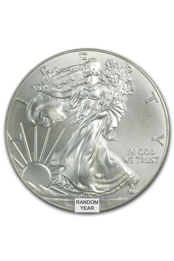 1 oz Silver Eagle Coin, Cull Condition, 999 Fine Silver