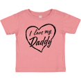 thumbnail image 3 of Inktastic I Love My Daddy in Black Chalk Heart Boys or Girls Baby T-Shirt, 3 of 5