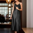 thumbnail image 2 of Diufon Cocktail Dresses for Women Summer V Neck Sleeveless Maxi Dress Solid Color Tight Dress, 2 of 4