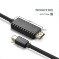 thumbnail image 3 of Mini DisplayPort To HDMI 4K 6ft Cable For MacBook Pro Surface Pro Monitor, 3 of 4