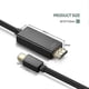 thumbnail image 3 of Mini DisplayPort To HDMI 4K 6ft Cable For MacBook Pro Surface Pro Monitor, 3 of 4