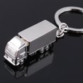thumbnail image 1 of Silver Metal 3D Truck Shaped Keychain for Men, 1 of 3